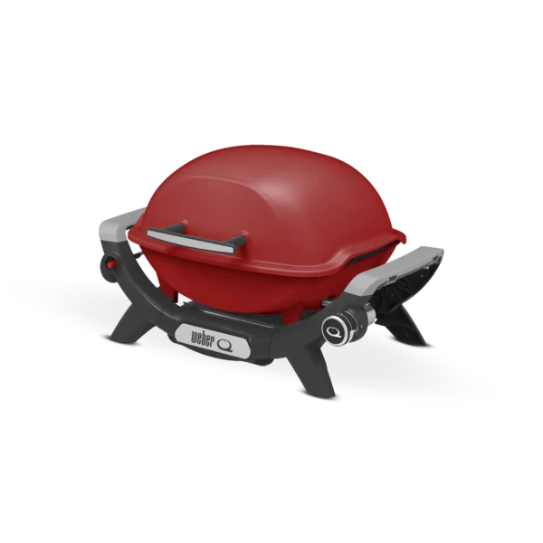 Weber Baby Q Premium with Side Tables (Q1200N) - Flame Red, LPG