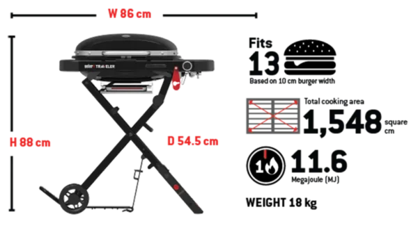 weber traveler dimensions