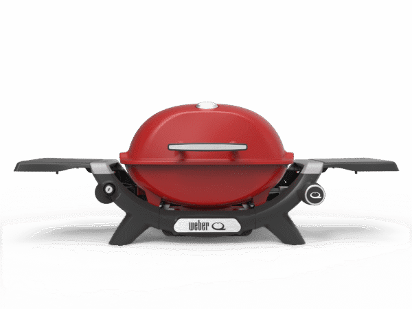 Weber Baby Q Premium with Side Tables (Q1200N) - Flame Red, LPG