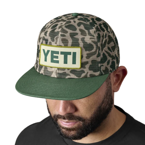 Yeti - Mid Pro Flat Brim Mesh Hat - Camo Green - Image 4