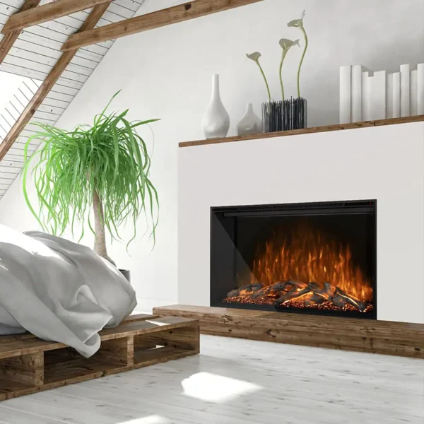 modern flames redstone electric fireplace