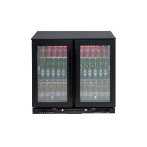 weber alfresco double door fridge black